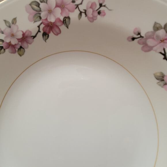 Two Eggshell Nautilus Homer Laughlin Apple Blossom China Bowls Vintage Made 1943 - Picture 10 of 11